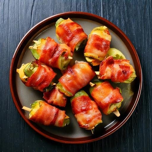 Bacon-Wrapped Jalapeño Poppers